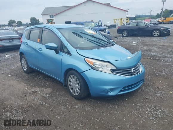 ✅ 2015 Nissan Note S • VIN: 3N1CE2CP3FL350840 • Lot: 42884198. Listed on IAAI with 142,000 mi. Free auction sales archive from the USA and detailed vehicle history report at DreamBid. Image 1.