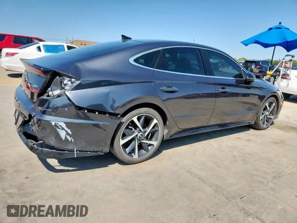 2021 Hyundai Sonata SEL Plus with VIN 5NPEJ4J27MH064118, listed as a Copart auction lot 71417805 with 76,149 mi miles and Clean title. Bid and sale history available at DreamBid. Image 3.