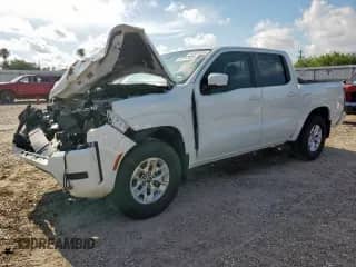2024 Nissan Frontier SV with VIN 1N6ED1EJ3RN634398, listed as a Copart auction lot 67747525 with 8,906 mi miles and Salvage title. Bid and sale history available at DreamBid. Image 1.
