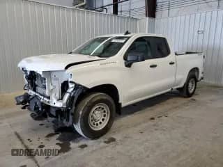 2024 Chevrolet Silverado 1500 Work Truck with VIN 1GCRDAEK3RZ361212, listed as a Copart auction lot 65435385 with 22,757 mi miles and Salvage title. Bid and sale history available at DreamBid. Image 1.
