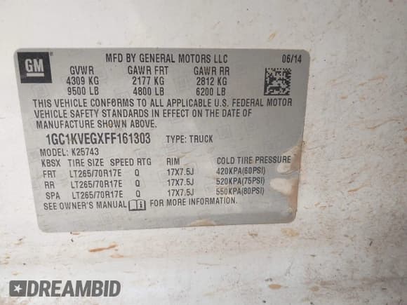 ✅ 2015 Chevrolet Silverado 2500HD LT • VIN: 1GC1KVEGXFF161303 • Lot: 41533039. Wystawiony na IAAI z przebiegiem 249 505 mil. Bezpłatny archiwum sprzedaży aukcyjnych z USA i szczegółowy raport historii pojazdu na DreamBid. Zdjęcie 9.