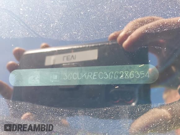 ✅ 2016 Chevrolet Silverado 1500 LT • VIN: 3GCUKREC3GG286354 • Lot: 43255639. Listed on IAAI with 139,480 mi. Free auction sales archive from the USA and detailed vehicle history report at DreamBid. Image 9.