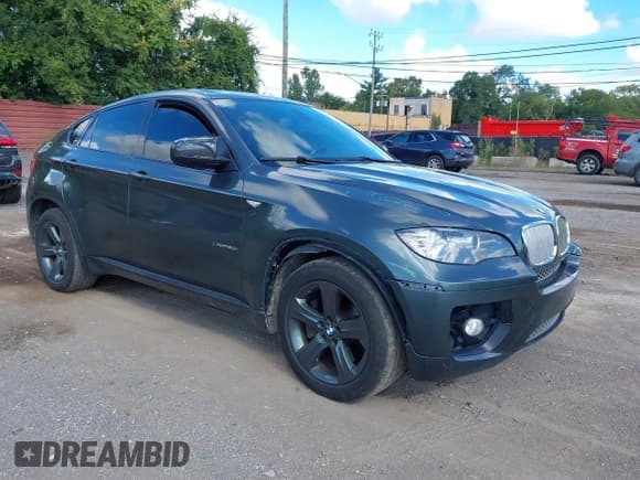 ✅ 2012 BMW X6 50i • VIN: 5UXFG8C57CL590419 • Lot: 43092298. Listed on IAAI with 142,019 mi. Free auction sales archive from the USA and detailed vehicle history report at DreamBid. Image 1.