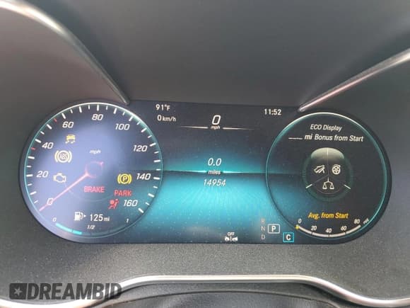 ✅ 2023 Mercedes-Benz C 300 • VIN: W1KWJ8DB8PG119472 • Lot: 69999694. Listed on Copart with 14,954 mi. Free auction sales archive from the USA and detailed vehicle history report at DreamBid. Image 9.