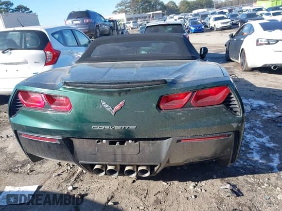 2014 Chevrolet Corvette 3LT with VIN 1G1YF3D73E5128925, listed as a IAAI auction lot 41398692 with Not provided miles and . Bid and sale history available at DreamBid. Image 15.