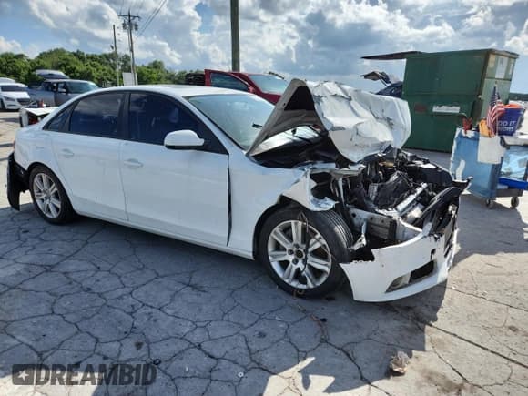 ✅ 2011 Audi A4 Premium • VIN: WAUBFAFL2BN038072 • Lot: 61108105. Listed on Copart with Not provided. Free auction sales archive from the USA and detailed vehicle history report at DreamBid. Image 4.