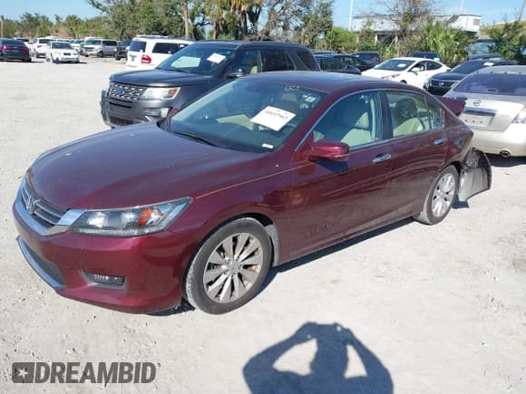 ✅ 2015 Honda Accord EX-L • VIN: 1HGCR2F83FA051900 • Lot: 41962685. Listed on IAAI with 59,254 mi. Free auction sales archive from the USA and detailed vehicle history report at DreamBid. Image 2.