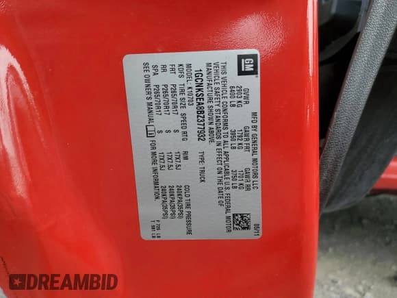 ✅ 2011 Chevrolet Silverado 1500 • VIN: 1GCNKSEA8BZ377932 • Лот: 67539995. Опубликован ранее на Copart с пробегом Не указан. Бесплатный доступ к архиву аукционных продаж из США и подробный отчёт об истории автомобиля на DreamBid. Изображение 12.