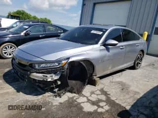 2018 Honda Accord Sport z VIN 1HGCV2E35JA042951, wystawiony jako Copart lot #58798065 z przebiegiem 49 281 mil mil oraz Szkoda całkowita • Salvage title. Historia ofert i sprzedaży dostępna na DreamBid. Obrazek 1.