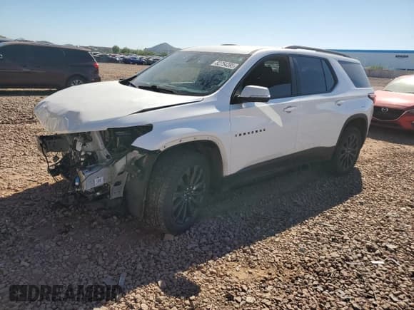 ✅ 2023 Chevrolet Traverse RS • VIN: 1GNERJKW8PJ256627 • Lot: 82754395. Listed on Copart with 34,863 mi. Free auction sales archive from the USA and detailed vehicle history report at DreamBid. Image 1.