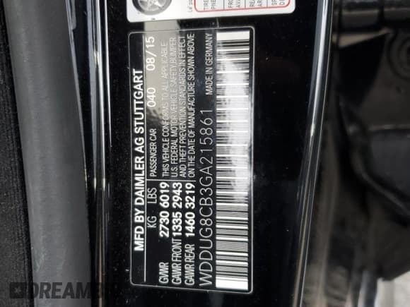 ✅ 2016 Mercedes-Benz S 550 • VIN: WDDUG8CB3GA215861 • Lot: 90365175. Listed on Copart with 95,332 mi. Free auction sales archive from the USA and detailed vehicle history report at DreamBid. Image 12.