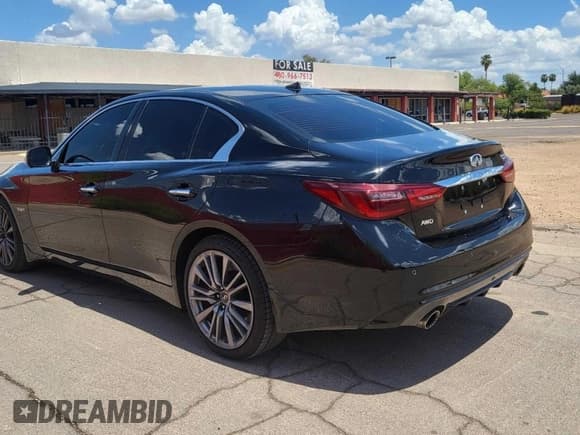 ✅ 2018 Infiniti Q50 Red Sport 400 • VIN: JN1FV7AR0JM481432 • Лот: 85313375. Опубликован ранее на Copart с пробегом 90 319 миль. Бесплатный доступ к архиву аукционных продаж из США и подробный отчёт об истории автомобиля на DreamBid. Изображение 3.