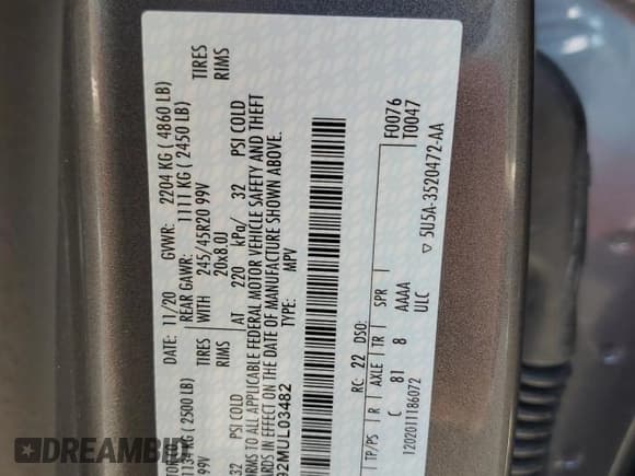 ✅ 2021 Lincoln Corsair Reserve • VIN: 5LMCJ2C92MUL03482 • Lot: 63692525. Wystawiony na Copart z przebiegiem 45 593 mil. Bezpłatny archiwum sprzedaży aukcyjnych z USA i szczegółowy raport historii pojazdu na DreamBid. Zdjęcie 14.