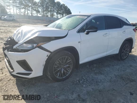 ✅ 2020 Lexus RX 350 F Sport • VIN: 2T2SZMDAXLC235598 • Lot: 82036884. Listed on Copart with 47,168 mi. Free auction sales archive from the USA and detailed vehicle history report at DreamBid. Image 1.