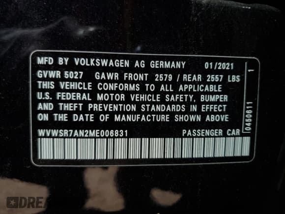 ✅ 2021 Volkswagen Arteon SEL R-Line • VIN: WVWSR7AN2ME006831 • Лот: 80898295. Опубликован ранее на Copart с пробегом 92 401 миль. Бесплатный доступ к архиву аукционных продаж из США и подробный отчёт об истории автомобиля на DreamBid. Изображение 13.