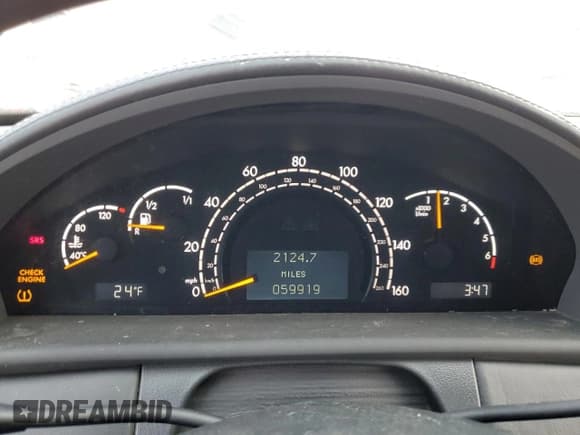 ✅ 2002 Mercedes-Benz CL 500/600 • VIN: WDBPJ78J32A026038 • Lot: 44579075. Listed on Copart with 59,919 mi. Free auction sales archive from the USA and detailed vehicle history report at DreamBid. Image 9.