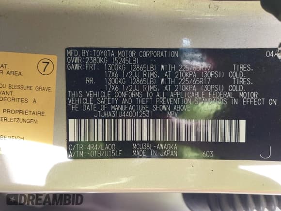 ✅ 2004 Lexus RX 330 • VIN: JTJHA31U440012531 • Lot: 43487070. Wystawiony na IAAI z przebiegiem Nie podano. Bezpłatny archiwum sprzedaży aukcyjnych z USA i szczegółowy raport historii pojazdu na DreamBid. Zdjęcie 9.