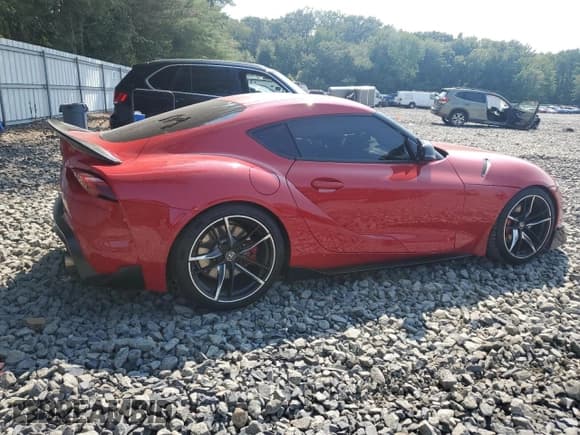 ✅ 2022 Toyota Supra 3.0 • VIN: WZ1DB0C04NW046296 • Lot: 66413295. Listed on Copart with Not provided. Free auction sales archive from the USA and detailed vehicle history report at DreamBid. Image 3.