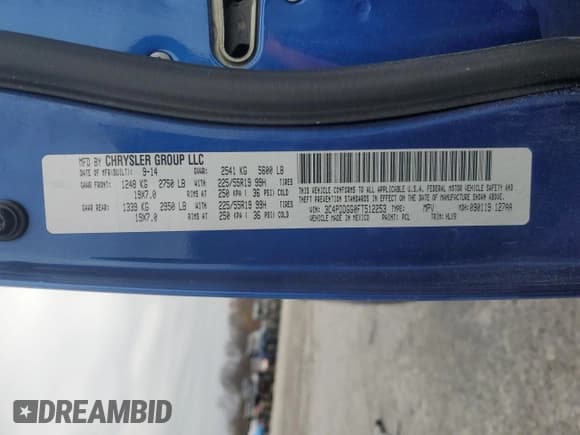 ✅ 2015 Dodge Journey Crossroad • VIN: 3C4PDDGG0FT512253 • Lot: 92576735. Wystawiony na Copart z przebiegiem 98 339 mil. Bezpłatny archiwum sprzedaży aukcyjnych z USA i szczegółowy raport historii pojazdu na DreamBid. Zdjęcie 13.