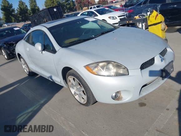 ✅ 2006 Mitsubishi Eclipse GT • VIN: 4A3AK34T86E026049 • Lot: 43849909. Listed on IAAI with 138,370 mi. Free auction sales archive from the USA and detailed vehicle history report at DreamBid. Image 1.