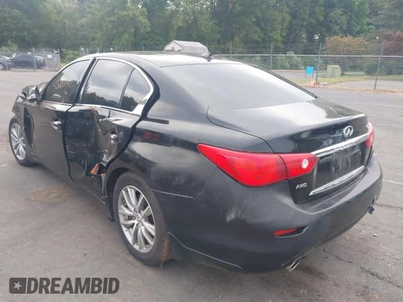 ✅ 2014 Infiniti Q50 Premium • VIN: JN1BV7AR5EM704889 • Lot: 43200740. Listed on IAAI with 119,733 mi. Free auction sales archive from the USA and detailed vehicle history report at DreamBid. Image 3.