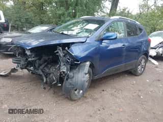 2015 Hyundai Tucson SE with VIN KM8JU3AG6FU013869, listed as a IAAI auction lot 43277324 with 134,482 mi miles and . Bid and sale history available at DreamBid. Image 2.