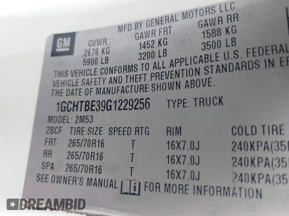 2016 Chevrolet Colorado 4WD WT с VIN 1GCHTBE39G1229256, выставлен на аукционе IAAI как лот 42769030 с пробегом 131 030 миль миль и . История ставок и продаж доступна на DreamBid. Изображение 9.