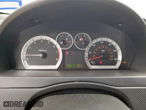 2009 Chevrolet Aveo 1LT with VIN KL1TD66E09B338773, listed as a Copart auction lot 52575765 with 102,617 mi miles and Salvage title. Bid and sale history available at DreamBid. Image 9.