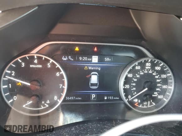 ✅ 2020 Nissan Murano Platinum • VIN: 5N1AZ2DS9LN166263 • Lot: 71627035. Listed on Copart with 36,497 mi. Free auction sales archive from the USA and detailed vehicle history report at DreamBid. Image 9.