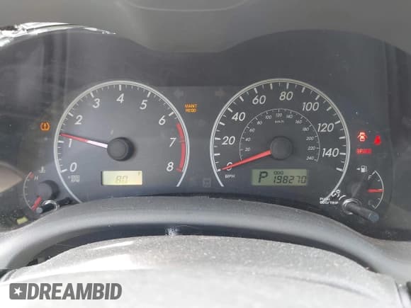 ✅ 2010 Toyota Corolla • VIN: JTDBU4EEXAJ074353 • Lot: 42388624. Listed on IAAI with 198,270 mi. Free auction sales archive from the USA and detailed vehicle history report at DreamBid. Image 7.