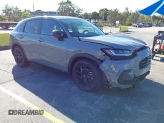 ✅ 2024 Honda HR-V Sport • VIN: 3CZRZ1H58RM758322 • Lot: 43452445. Listed on IAAI with 10,846 mi. Free auction sales archive from the USA and detailed vehicle history report at DreamBid. Image 1.