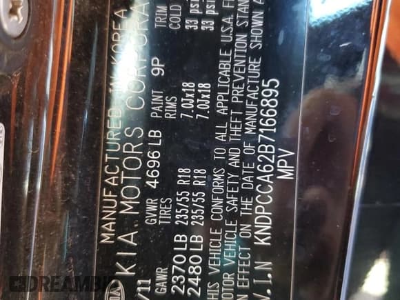 ✅ 2011 Kia Sportage SX • VIN: KNDPCCA62B7166895 • Лот: 71751645. Опубликован ранее на Copart с пробегом 115 052 миль. Бесплатный доступ к архиву аукционных продаж из США и подробный отчёт об истории автомобиля на DreamBid. Изображение 14.