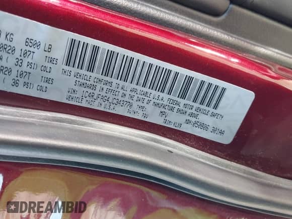 2018 Jeep Grand Cherokee Altitude z VIN 1C4RJFAG4JC343770, wystawiony jako IAAI lot #43439599 z przebiegiem 136 804 mil mil oraz . Historia ofert i sprzedaży dostępna na DreamBid. Obrazek 9.