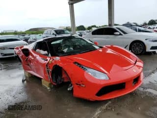 ✅ 2017 Ferrari 488 • VIN: ZFF80AMA0H0228122 • Лот: 63681772. Опубликован ранее на Copart с пробегом Не указан. Бесплатный доступ к архиву аукционных продаж из США и подробный отчёт об истории автомобиля на DreamBid. Изображение 1.