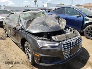 ✅ 2019 Audi A4 Prestige • VIN: WAUFNAF4XKA066495 • Lot: 52129702. Listed on Copart with Not provided. Free auction sales archive from the USA and detailed vehicle history report at DreamBid. Image 1.