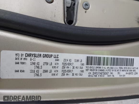 ✅ 2011 Dodge Journey Mainstreet • VIN: 3D4PG1FG4BT562027 • Lot: 43678889. Wystawiony na IAAI z przebiegiem 146 645 mil. Bezpłatny archiwum sprzedaży aukcyjnych z USA i szczegółowy raport historii pojazdu na DreamBid. Zdjęcie 9.