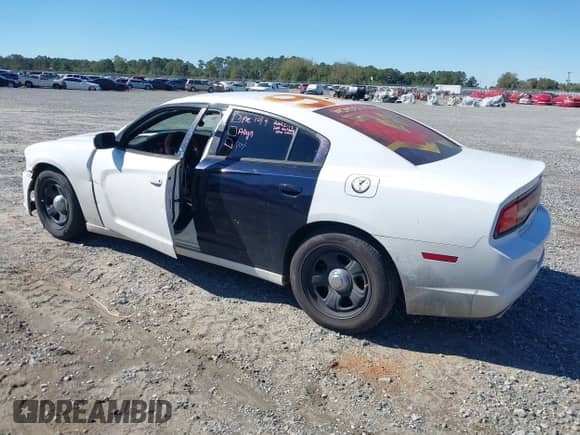 2014 Dodge Charger Police with VIN 2C3CDXAG3EH193595, listed as a IAAI auction lot 43492975 with 174,213 mi miles and . Bid and sale history available at DreamBid. Image 3.