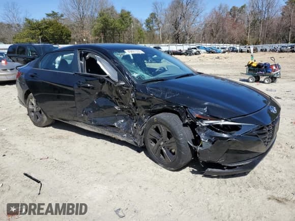 ✅ 2023 Hyundai Elantra SEL • VIN: 5NPLM4AG3PH101891 • Lot: 49897355. Listed on Copart with 56,299 mi. Free auction sales archive from the USA and detailed vehicle history report at DreamBid. Image 4.