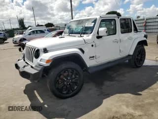 ✅ 2021 Jeep Wrangler Unlimited Sahara High Altitude • VIN: 1C4HJXEN6MW851686 • Lot: 85832055. Wystawiony na Copart z przebiegiem 58 409 mil. Bezpłatny archiwum sprzedaży aukcyjnych z USA i szczegółowy raport historii pojazdu na DreamBid. Zdjęcie 1.