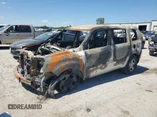 2011 Honda Pilot LX with VIN 5FNYF4H28BB016739, listed as a Copart auction lot 70458705 with Not provided miles and Salvage title. Bid and sale history available at DreamBid. Image 1.