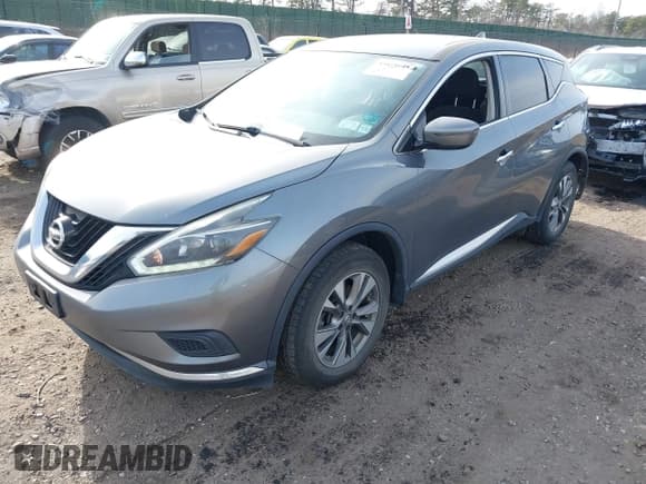 ✅ 2018 Nissan Murano SV • VIN: 5N1AZ2MH7JN200833 • Lot: 43878748. Listed on IAAI with 82,845 mi. Free auction sales archive from the USA and detailed vehicle history report at DreamBid. Image 2.