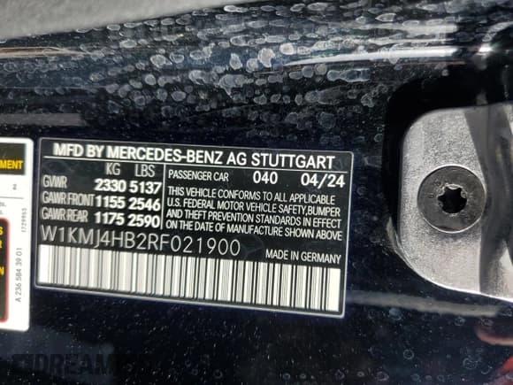 ✅ 2024 Mercedes-Benz CLE 300 • VIN: W1KMJ4HB2RF021900 • Лот: 50760385. Опубликован ранее на Copart с пробегом 6 889 миль. Бесплатный доступ к архиву аукционных продаж из США и подробный отчёт об истории автомобиля на DreamBid. Изображение 12.