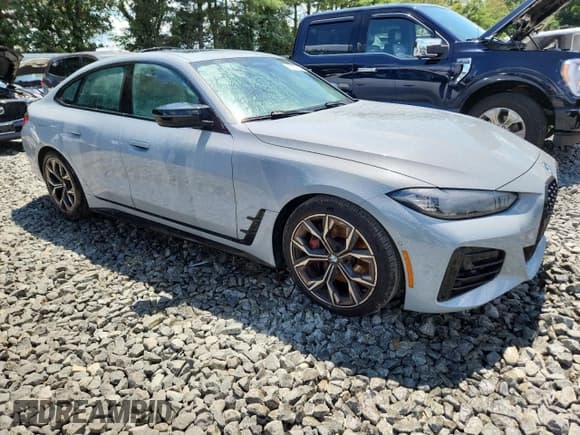 ✅ 2024 BMW 4 Series M440i xDrive • VIN: WBA13AW03RFS04128 • Lot: 65167135. Listed on Copart with Not provided. Free auction sales archive from the USA and detailed vehicle history report at DreamBid. Image 4.