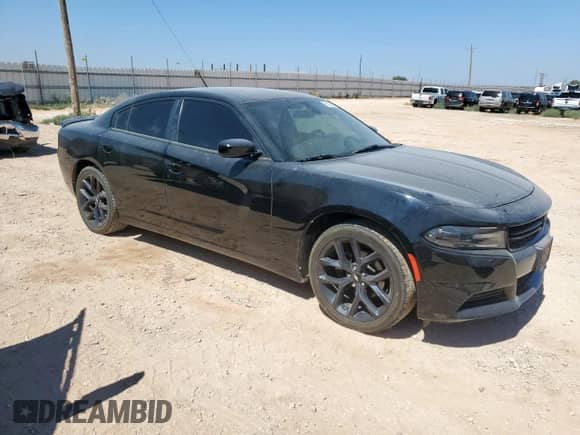 2019 Dodge Charger SXT with VIN 2C3CDXBG7KH716482, listed as a Copart auction lot 80397085 with 55,996 mi miles and Salvage title. Bid and sale history available at DreamBid. Image 4.