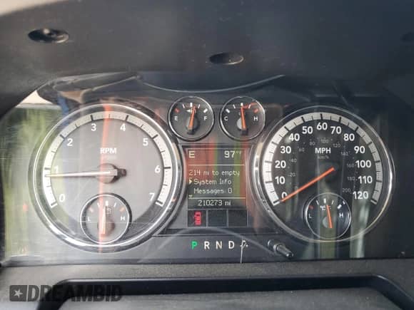 2009 Dodge 1500 Sport z VIN 1D3HB13T49J529412, wystawiony jako Copart lot #60065165 z przebiegiem 210 273 mil mil oraz Szkoda całkowita • Salvage title. Historia ofert i sprzedaży dostępna na DreamBid. Obrazek 9.