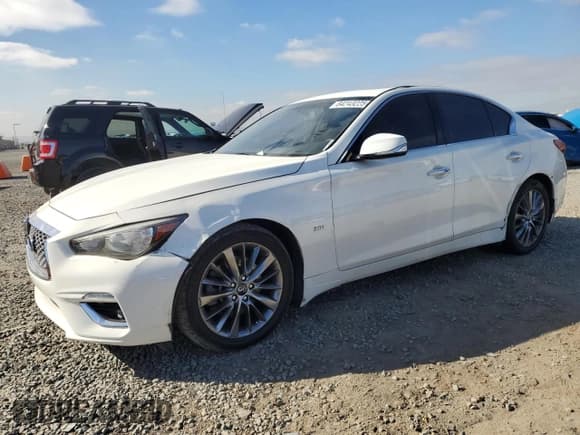 ✅ 2019 Infiniti Q50 Luxe • VIN: JN1EV7AP1KM543190 • Лот: 84243225. Опубликован ранее на Copart с пробегом 76 617 миль. Бесплатный доступ к архиву аукционных продаж из США и подробный отчёт об истории автомобиля на DreamBid. Изображение 1.