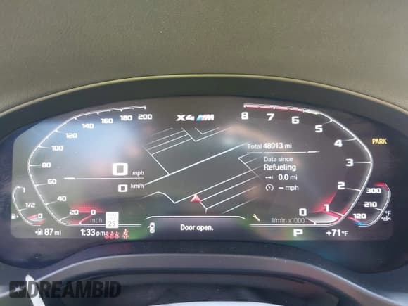 ✅ 2021 BMW X4 M • VIN: 5YMUJ0C01M9G88631 • Лот: 43399248. Опубликован ранее на IAAI с пробегом 48 913 миль. Бесплатный доступ к архиву аукционных продаж из США и подробный отчёт об истории автомобиля на DreamBid. Изображение 7.