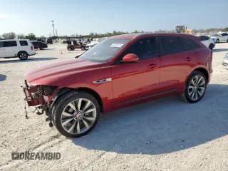 ✅ 2018 Jaguar F-Pace 30t R-Sport • VIN: SADCL2GX9JA285655 • Lot: 43619175. Wystawiony na Copart z przebiegiem 85 222 mil. Bezpłatny archiwum sprzedaży aukcyjnych z USA i szczegółowy raport historii pojazdu na DreamBid. Zdjęcie 1.