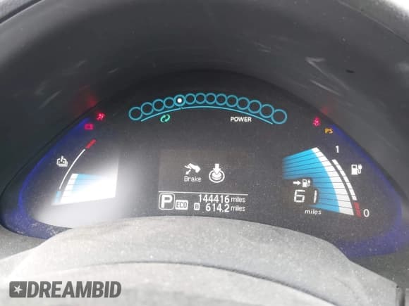 ✅ 2013 Nissan LEAF SL • VIN: 1N4AZ0CP5DC421340 • Lot: 43891363. Listed on IAAI with 144,416 mi. Free auction sales archive from the USA and detailed vehicle history report at DreamBid. Image 13.