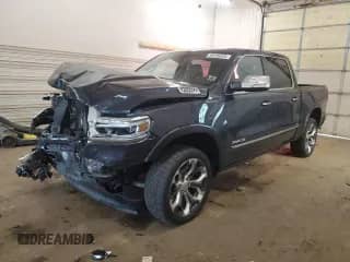2021 Ram 1500 Limited with VIN 1C6SRFHT8MN620367, listed as a Copart auction lot 80185935 with 58,377 mi miles and Salvage title. Bid and sale history available at DreamBid. Image 1.